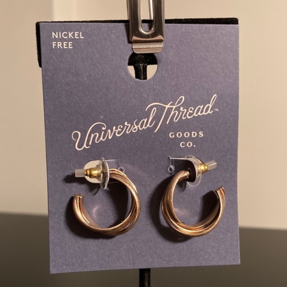 Universal Thread Gold-Tone Hoop Earrings